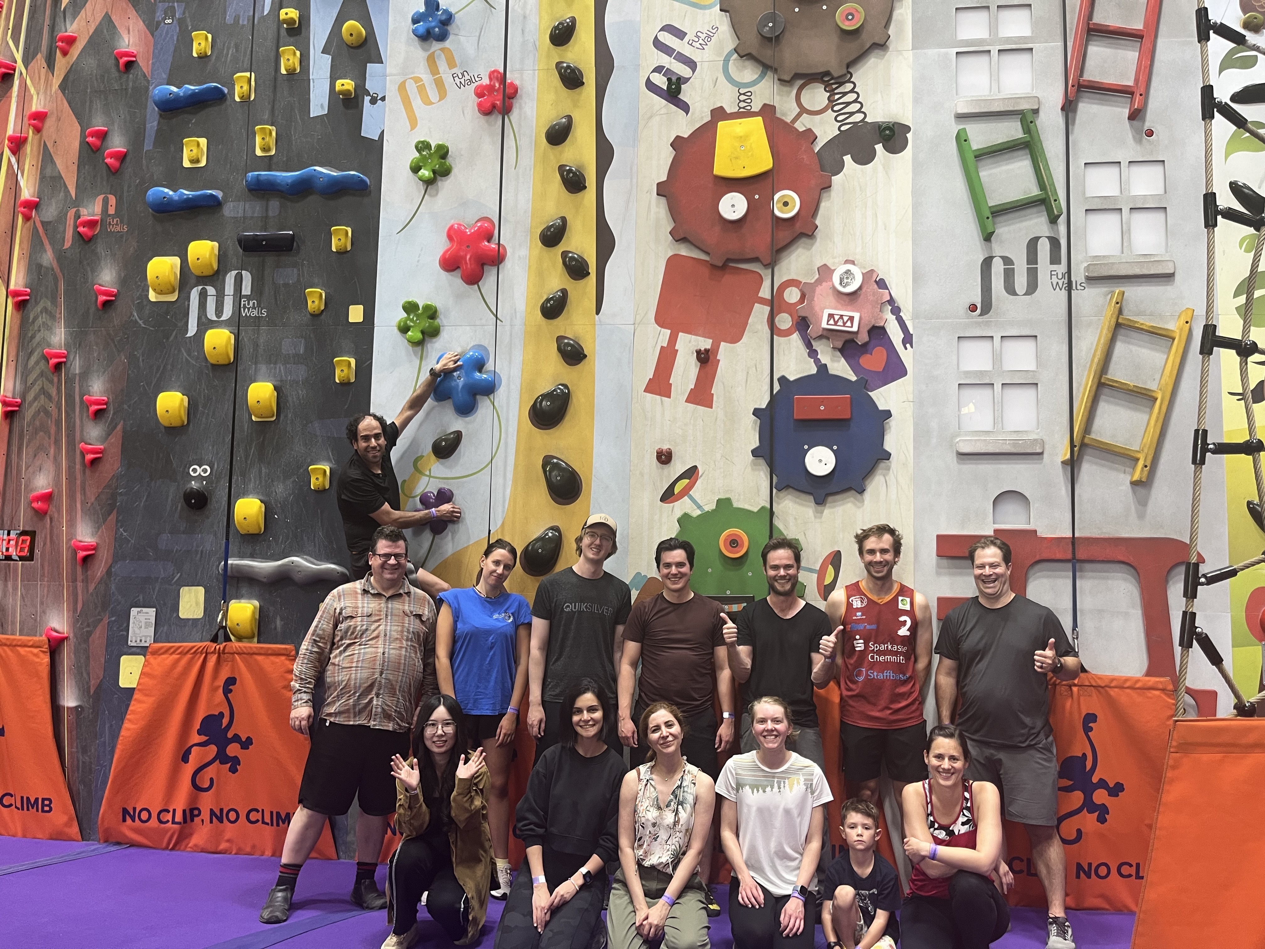 Group picture after climbing