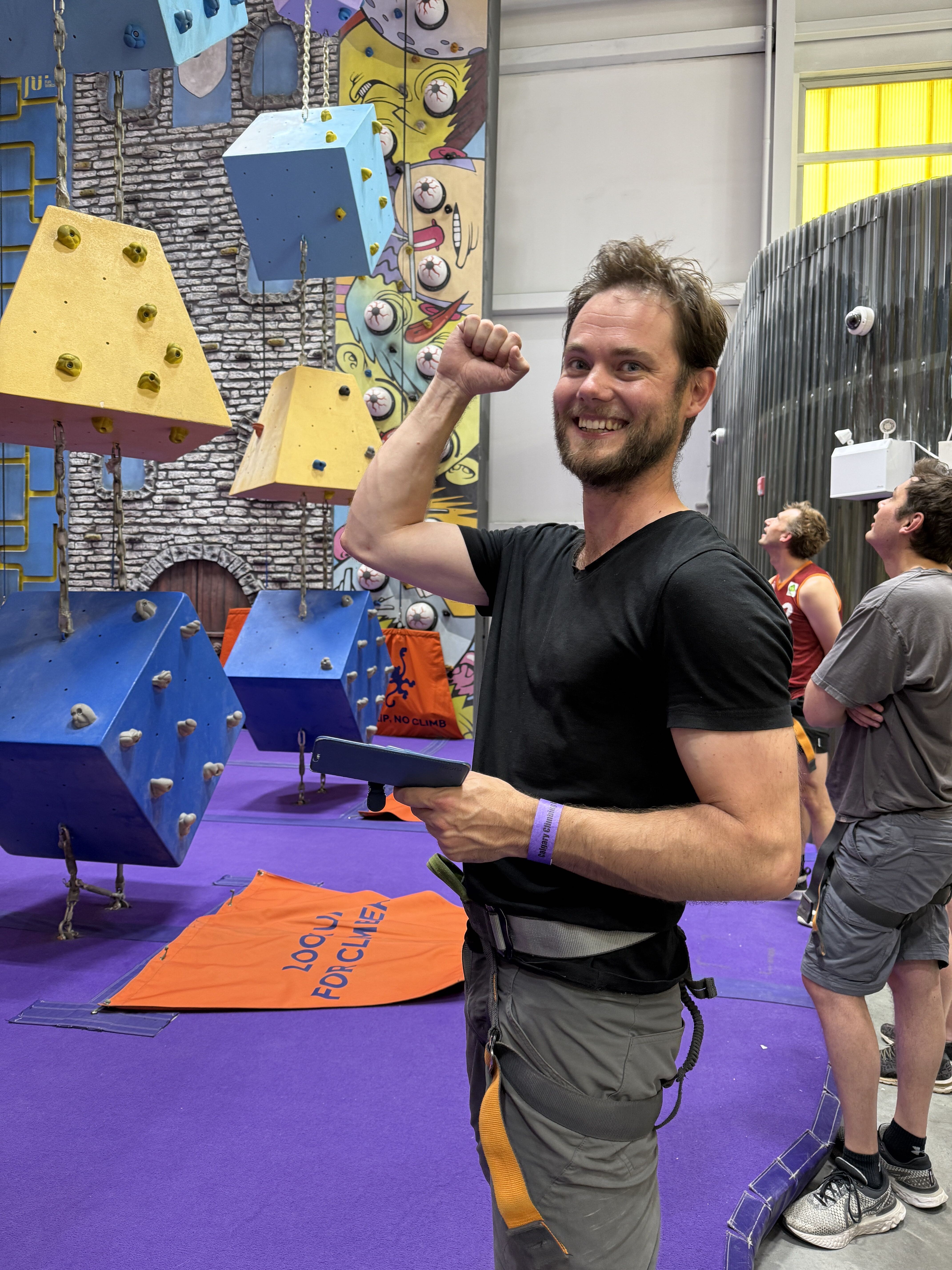  Wouter between climbs 